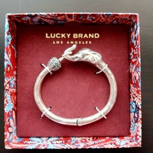 Lucky Brand Silver Elephant Bangle